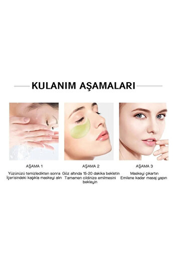 HaLVeY Göz Altı Aydınlatıcı, Sıkılaştırıcı Ve Onarıcı Aloa Wera Jel Özlü Maskesi Yeşil 1.4gr*60 Adet