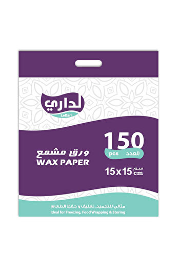 LeDari Wax Paper 15x15 cm - Clear - 15x15cm - 150Pcs