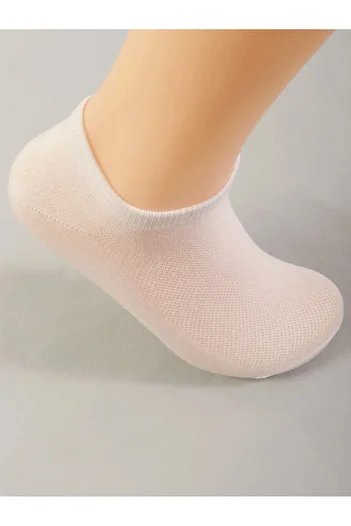 Mudizone White Unisex Sneakers Mesh Ankle Bottom 1 Pair Socks