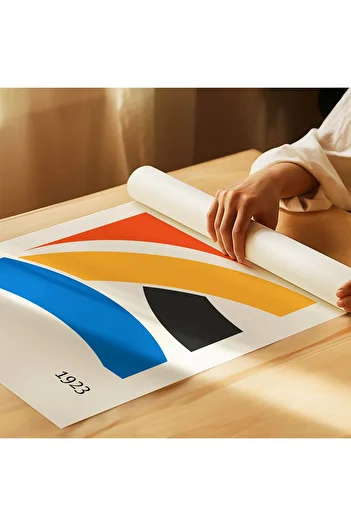 ARTHOUSECOLLECTIVE Bauhaus Poster - Wall Decoration - Frameless Poster in Table Dimensions