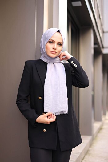 Hürremist Cotton Jazz Shawl Silver