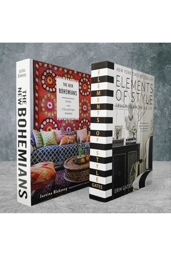 BayCazip Decorative Book Look Box Set of 2 Decorative Book Looking Box