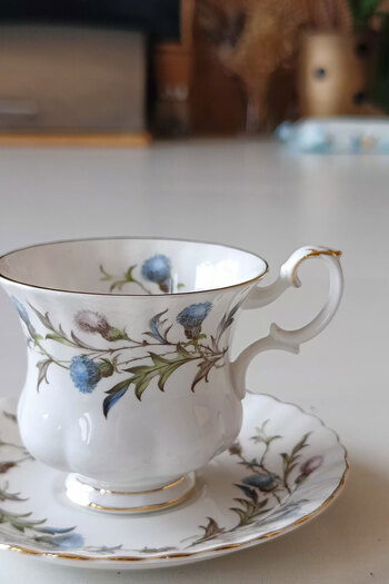 Royal Albert Brigadoon Vintage Coffee Set - 2 Pieces, Double Size