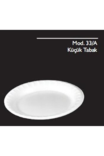 erze Mod 33/a 100 Lü Pk Çap : 18 Cm Küçük Köpük Tabak & Anı