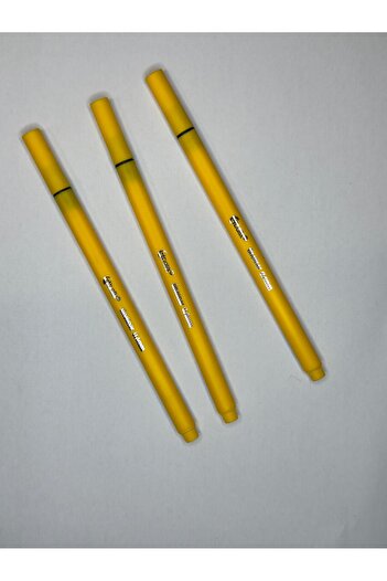Bafix Yellow Fineliner 0.4 Mm Pen - Felted (3 Pieces)
