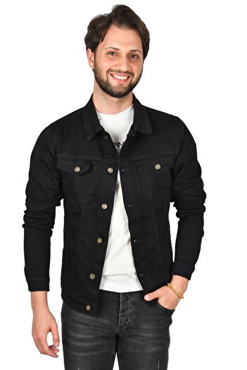 DeepSEA Paltoane pentru bărbați, albastru marin închis, cu tăiere cu laser, blugi lycra, slim fit2201007