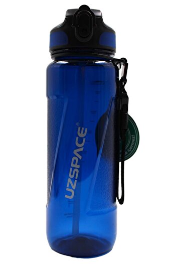 Uzspace 6056 Model Dark Blue Tritan 850 ml Knitted with Straw