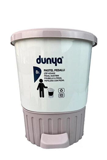 Royaleks Group World Garbage Bucket 8 Liters with Pedal Pastel Colored Royaleks-01069