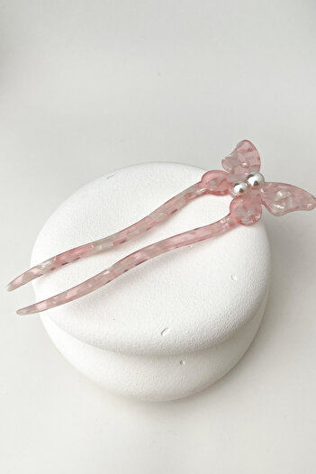 Modex 15cm Butterfly Figured Pearl Detailed Hair Bun