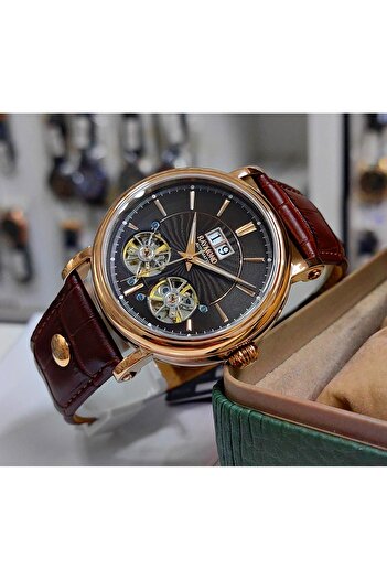 Raymond Men's Automatic Wristwatch - Brown Without Battery