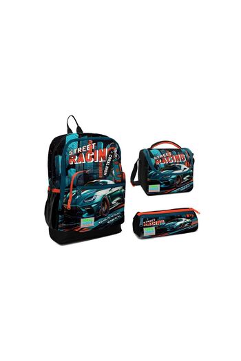 Yaygan Coral High 23765 - Set of 3 for Primary School: Backpack, Lunchbox and Pencil Case
