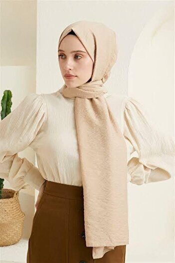 Organic Scarfs Combed cotton shawl with special stitching