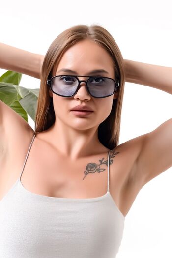 Duke Nickle Unisex Black Sports Style Oval Frame Sky Blue Uv 400 Glass Sunglasses
