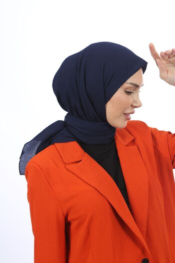 HAR-UM Ticaret Hijab Women Mio Cazz Scarf Navy Blue