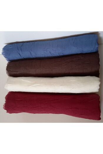 HAR-UM Ticaret Hijab Women's Bamboo Scarf Shawl Model-Set of 4