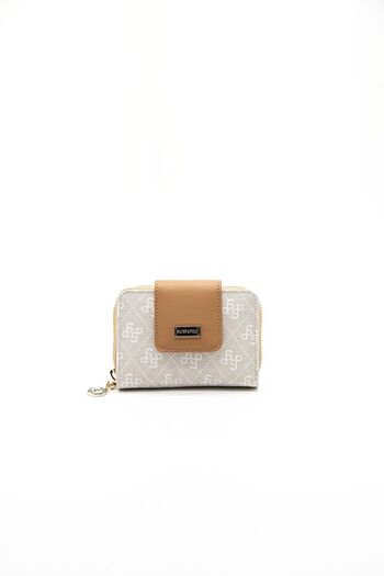 Silver Polo A.Taba Nv935 Stone Color Women's Wallet Card Holder