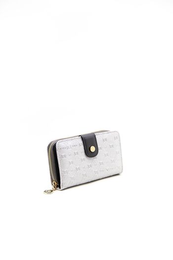 Silver Polo Silver & Polo A.silver - Anthracite SP882 Γυναικείο Πορτοφόλι & Θήκη Κάρτας