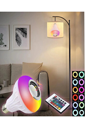 TECHNOMEN Akıllı Ev Çözümü: Bluetooth Hoparlörlü RGB LED Ampül Lamba