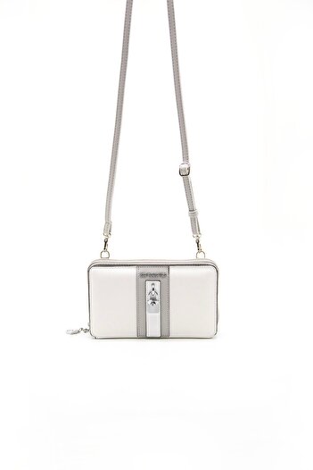 Silver Polo A.grey White Sp1138 - Women's Wallet and Card Holder, Silver Polo