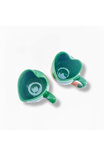 çömlek diyarı Heart Patterned Figured Mug