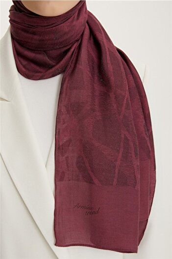 Armine Trend Alfa Shawl 5 75x195 4448 - Claret Red