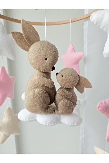 EFSBABY (MÜZİKLİ)kız Bebek Odası Bebek Beşiği Dönencesi Oyuncağı