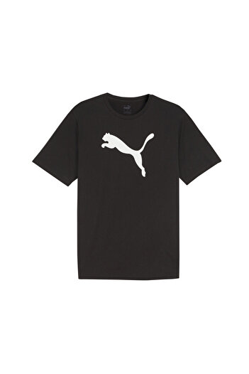Puma Ανδρικό βαμβακερό μπλουζάκι με λογότυπο Teamrise 65870503   - Μαύρο