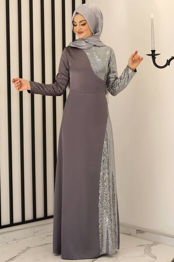 Fashion Showcase Damla Evening Dress Anthracite - Design - Fsc3009