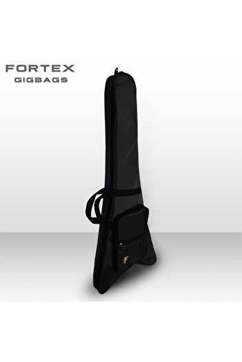 Fortex 300 Serisi V Kasa Elektro Gitar Çantası Siyah