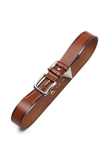 Aka Tan Genuine Leather Sports Men's Belt - S189