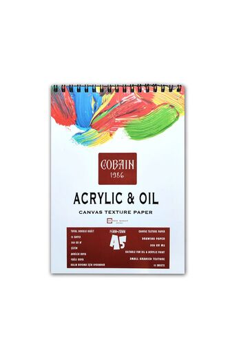 Bordosanat Cobain 1986 Acrylic Paint Notebook A5 (14.8×21cm) Oil Painting Canvas Textured Painting Notebook
