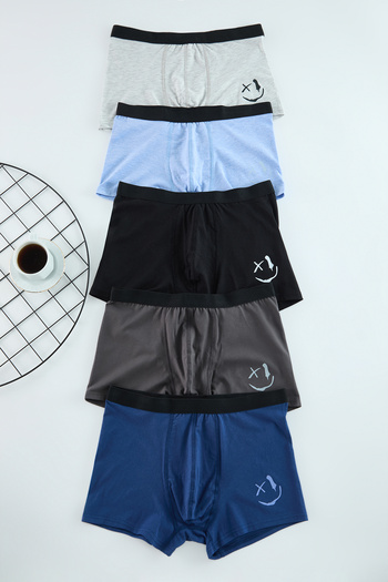 Trendyol Collection Multicolor 5-Pack Patterned/Straight Pack Boxers Tmnaw25Bx00008