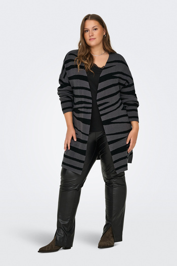 Only Carmakoma LDS KNITTED PULLOVER - O-NECK, MÂNECE LUNGI
