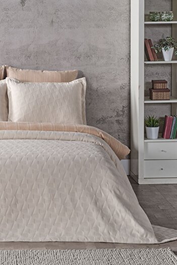 Doqu Home Arya King Size Double Bedspread - Cream