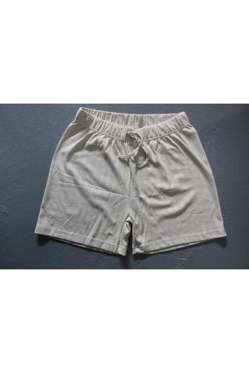 Org Marka Store FLEUR BEL Elastic Sus Laced χωρίς τσέπη χτενισμένο βαμβακερό σορτς