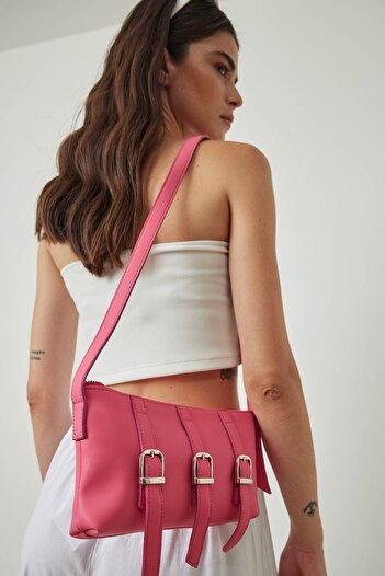 Hooopstore Fuchsia MORIN METAL ACCESSORIES BAG