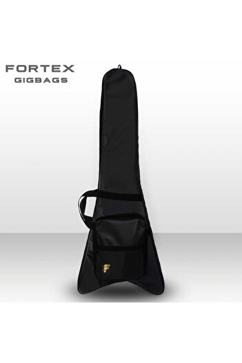 Fortex 300 Serisi V Kasa Elektro Gitar Çantası Siyah