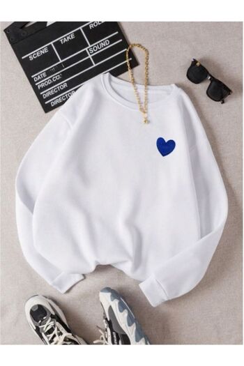 MOONBULL Γυναικεία φούτερ με στάμπα Heart Mini Oversize