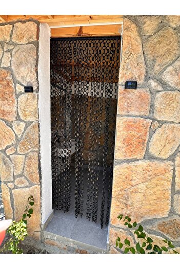 KANCAEV Perde,bambu ,halka,siyah, 90*200 Cm.