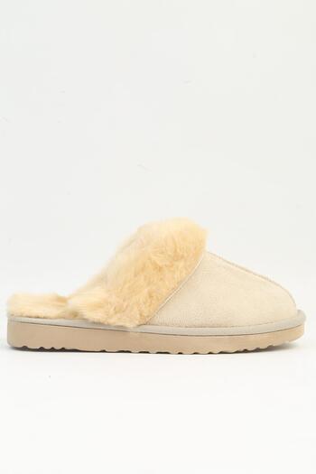 Pierre Cardin Pc-54392 Model Black Women's Slippers - Furry Inside