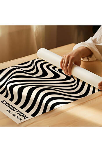 ARTHOUSECOLLECTIVE Bauhaus Poster Wall Decoration Frameless Poster in Table Dimensions