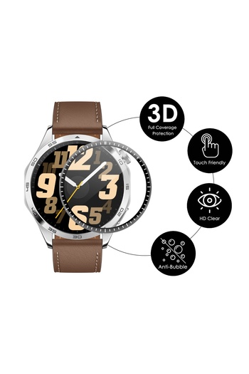 Fibaks Huawei Gt4 46mm - Black Curved Compatible Watch Screen Protector