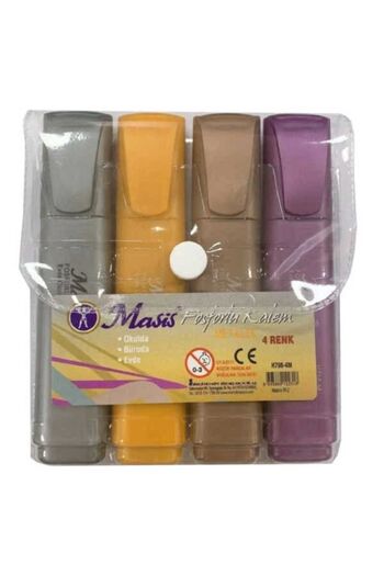 Masis Metallic Highlighter Marker 4 Colors