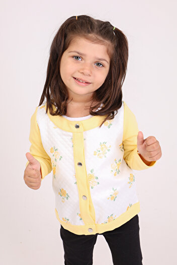 Toontoy Baby Girl Cardigan Floral Printed