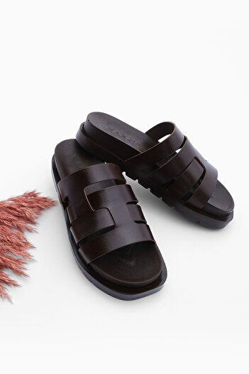 Marjin Women's Daily Slippers Vetka Brown