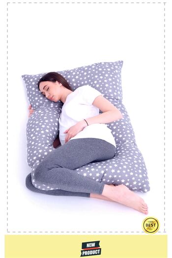 OMZ Pregnant Waist Neck Belly Pillow with Support - Leg Pillow