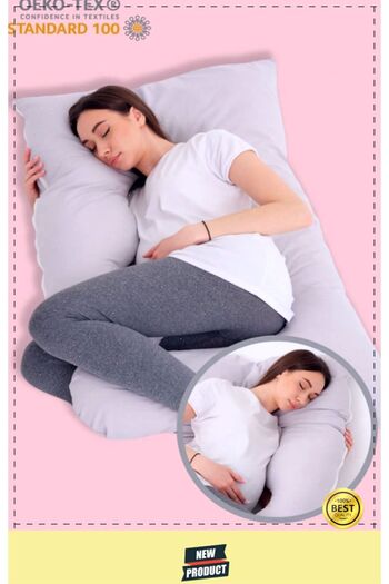 OMZ Supported Pillow for Pregnant Women - Back Hip, Legs and Belly Support