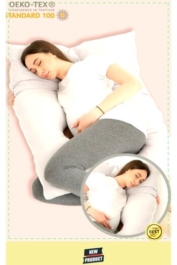 OMZ Supported Pillow for Pregnant Women - Back, Hip, Leg and Belly Support