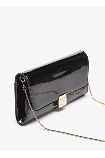 Celeste Solid Crossbody Bag with Magnetic Closure and Chain Strap - W 5 x H 14 x D 26.5 cm