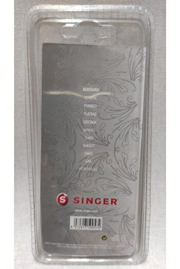 SİNGER مقص تطريز منقوش بطرف منحني